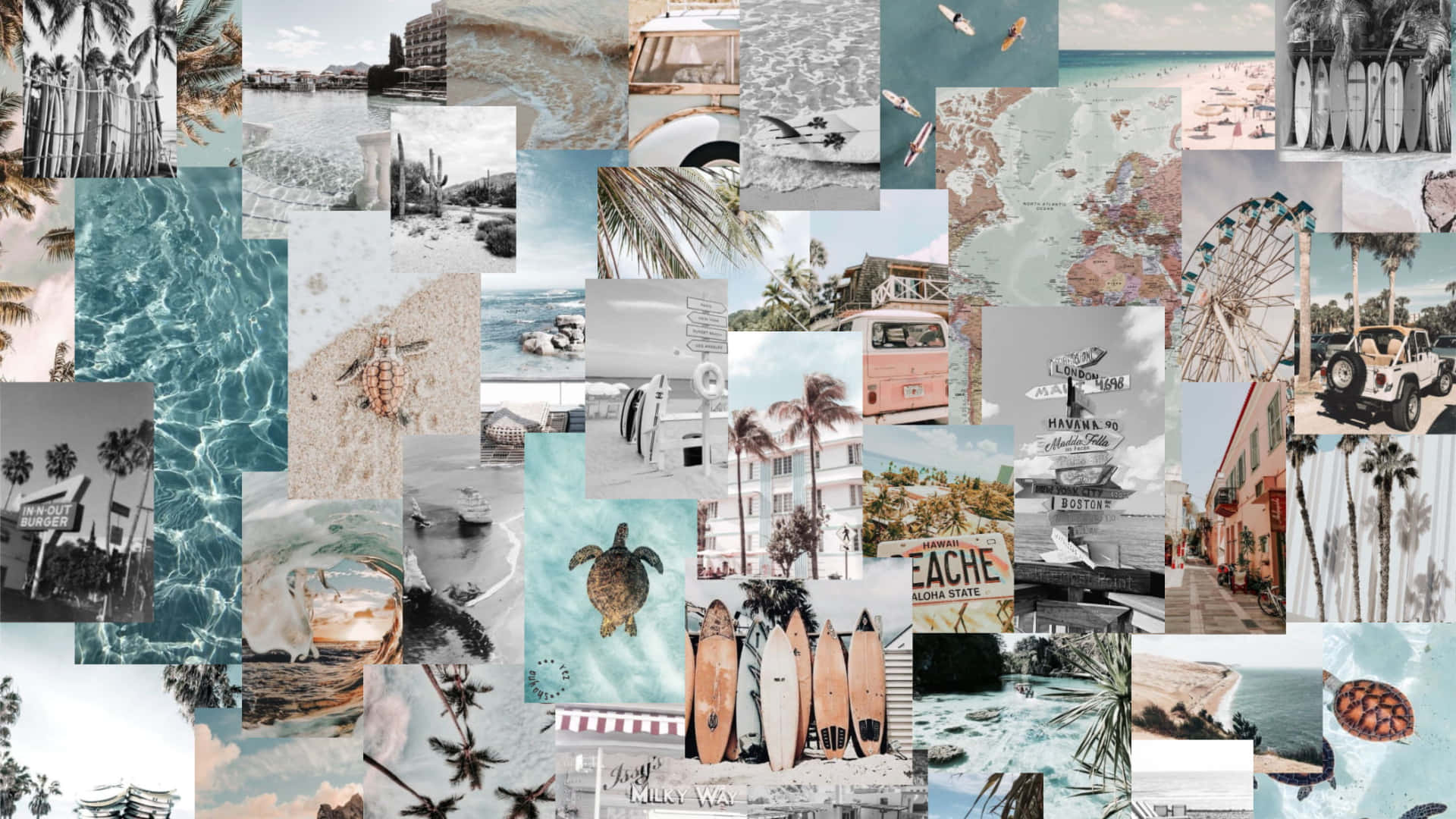 Aesthetic Collage Desktop Wallpaper