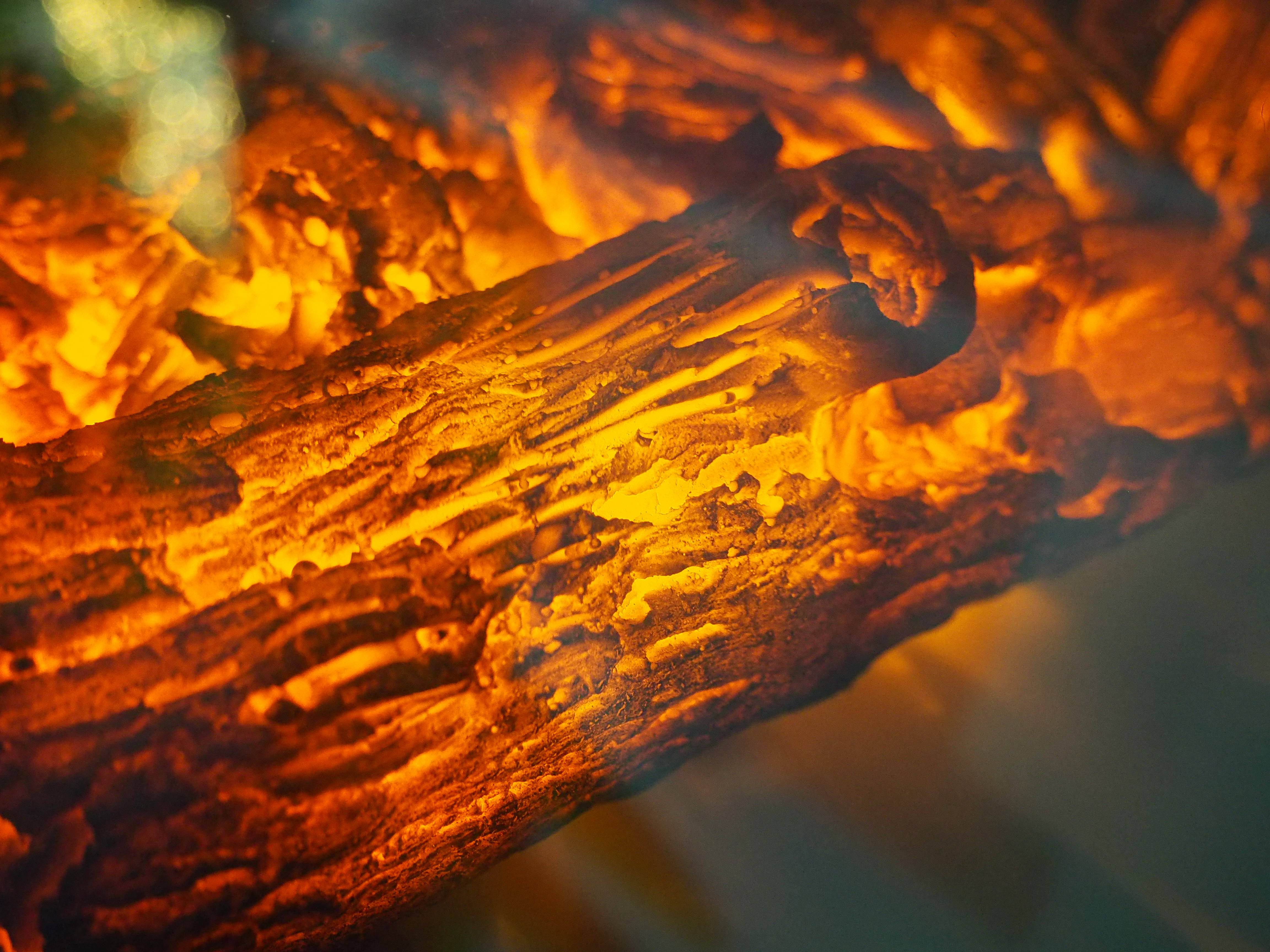 Wallpaper Coal Smoldering Fire HD Background