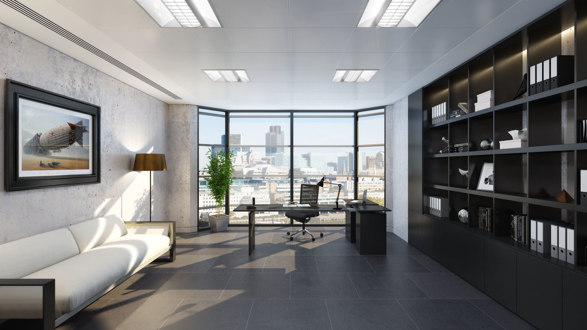 Zoom Background Office Modern At Charles Gunn Wallpaper