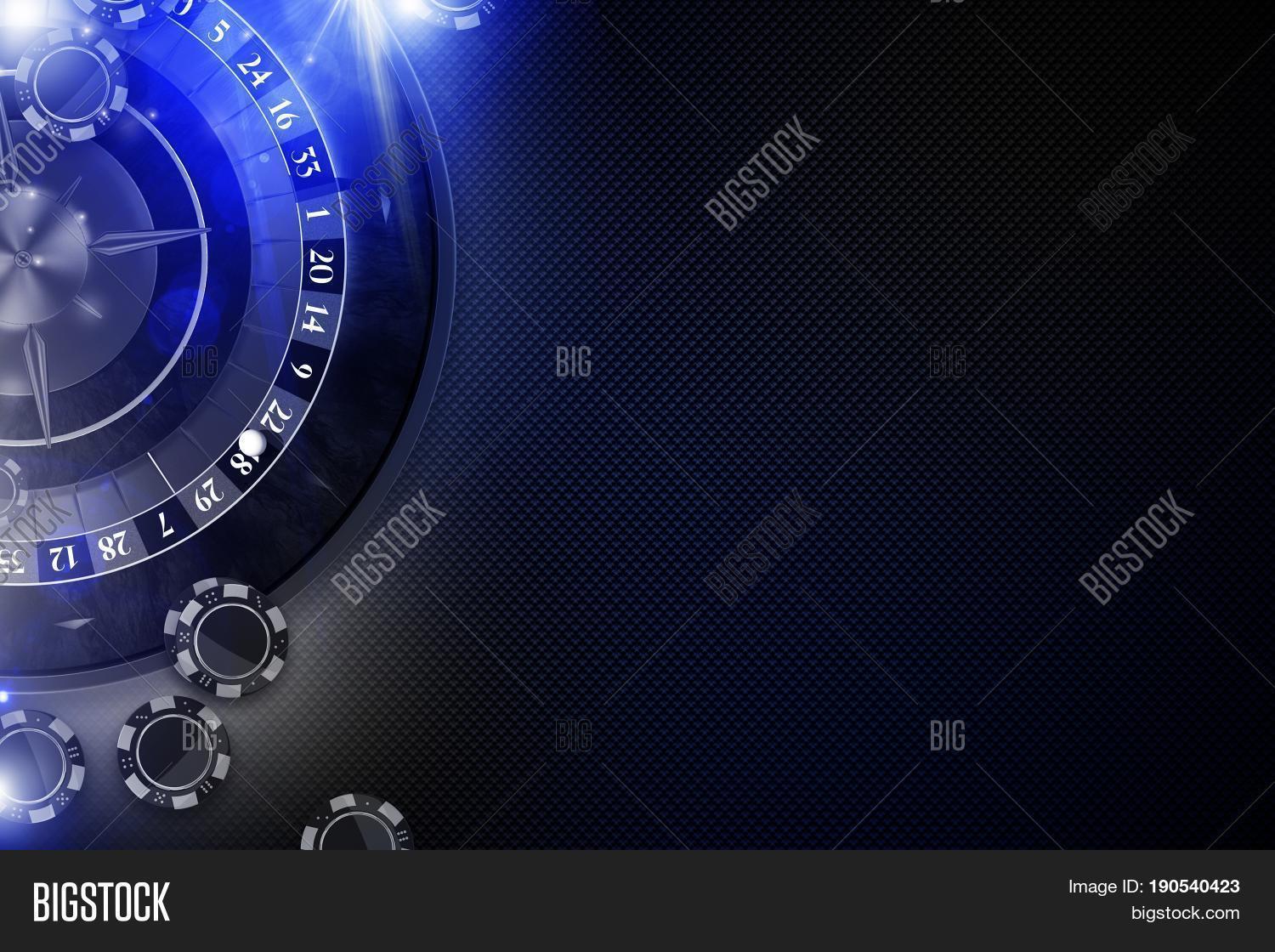 Glowing Blue Roulette Image Photo Trial Bigstock