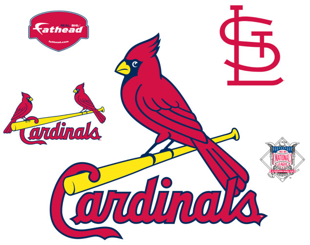 St Louis Cardinals Logo Fathead Mlb Wall Graphic