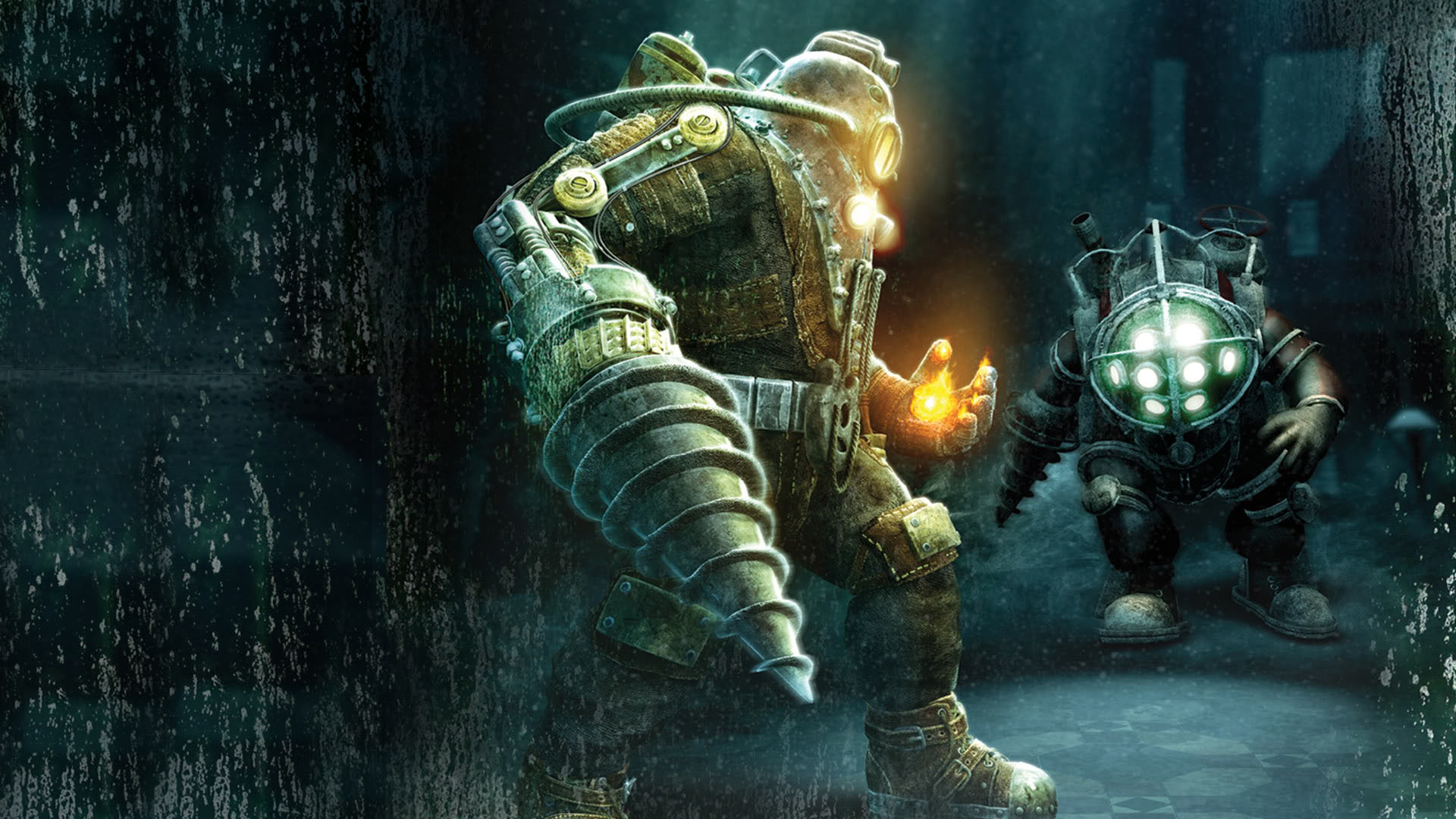 Big Daddy Vs Little Action Rpg Games Wallpaper Image Featuring