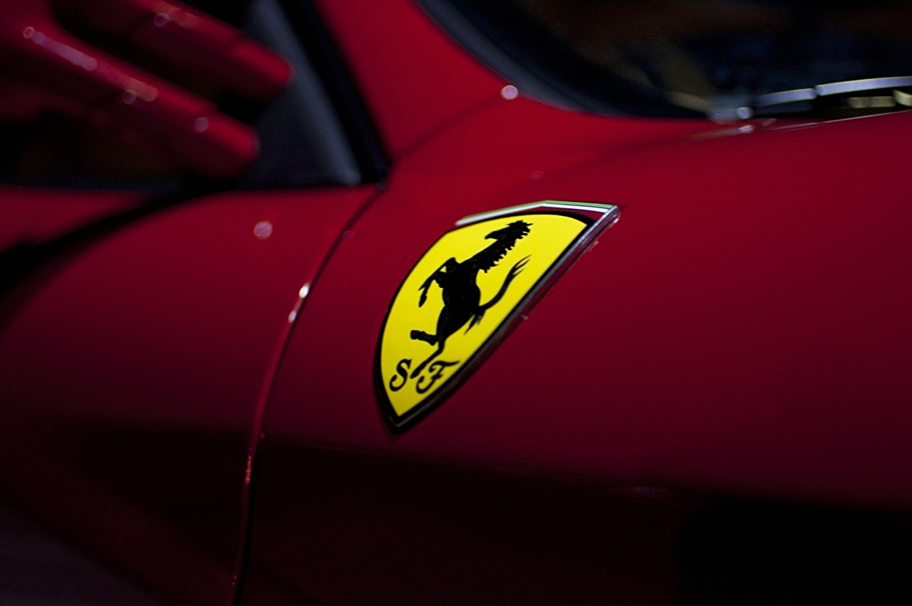 Wallpaper Ferrari Logo Emblem Automobile