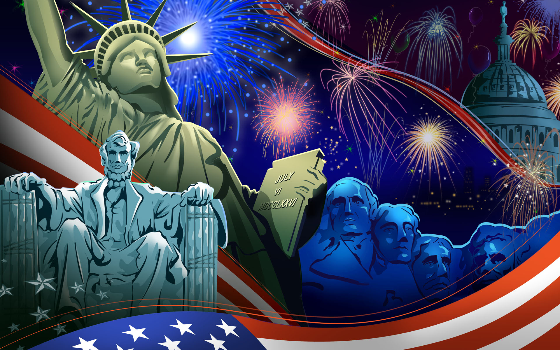 Usa Independence Day Desktop Wallpaper Live HD Hq