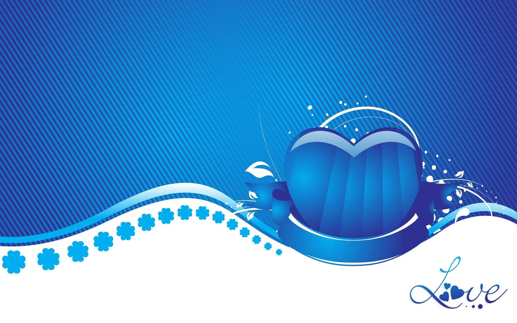 Blue Heart Wallpaper