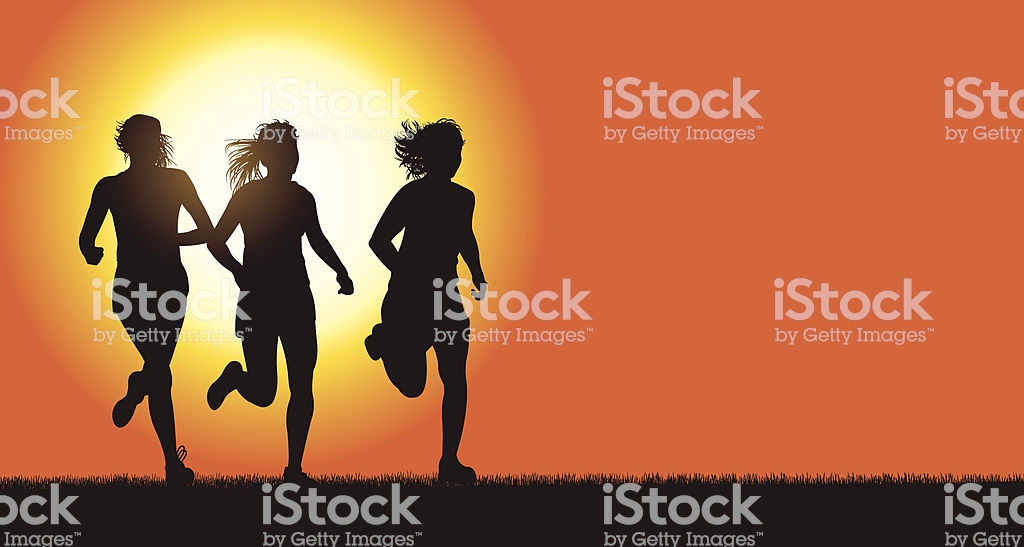 Girl Running Stock Illustration - Download Image Now - Running