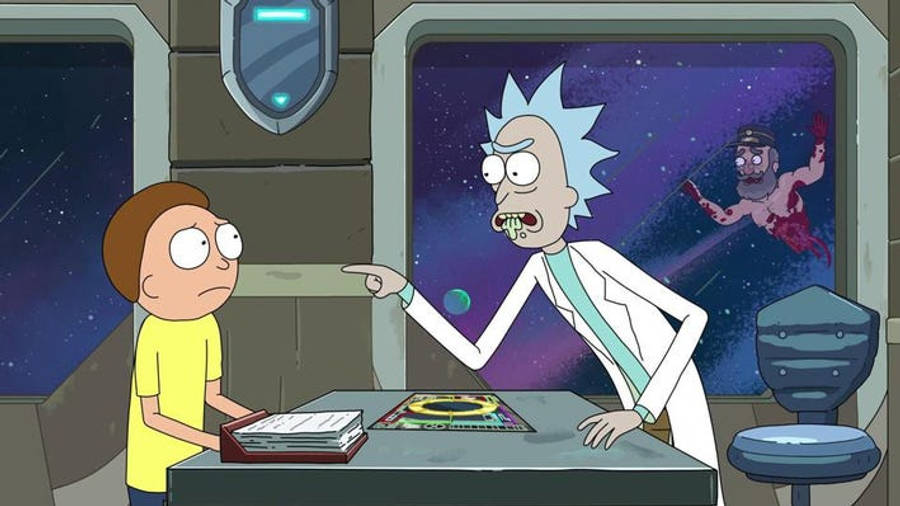 Rick Och Morty Tablet Wallpaper