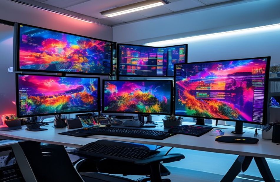 Stacked Monitor Wallpaper