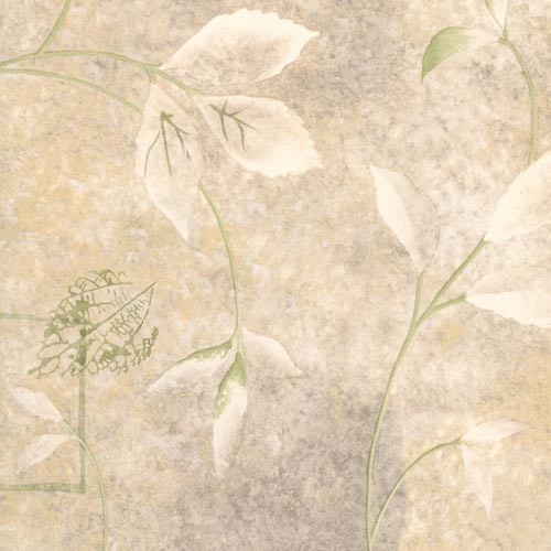 Patina II Wallpaper Fossil Leaf Trail   Contemporary   Wallpaper   by