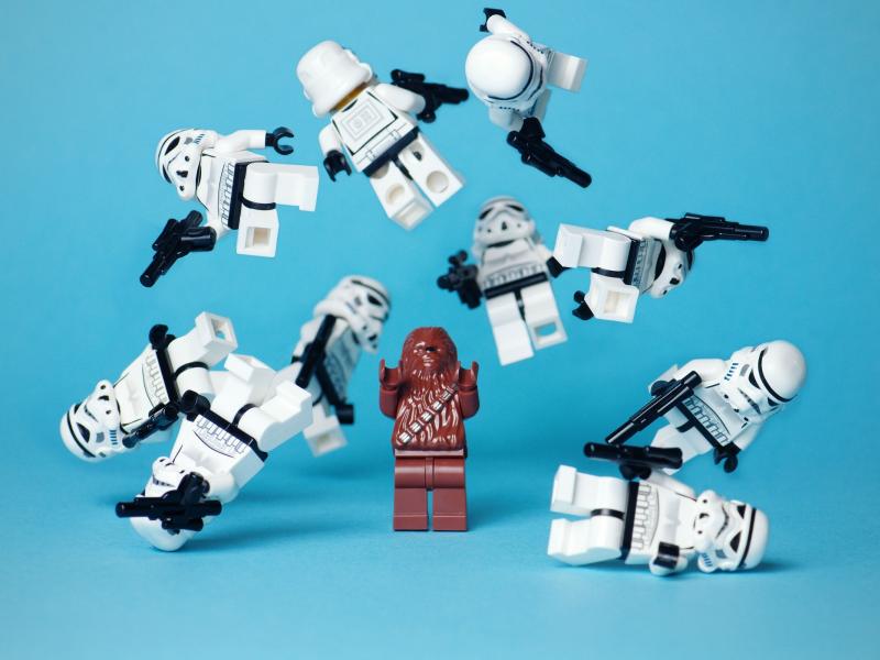 Chewbacca Legos Star Wars Imperial Guard Wallpaper