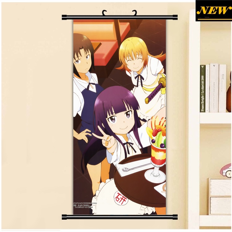 45x95cm Working Wagnaria Moe Japan Anime Cartoon Print