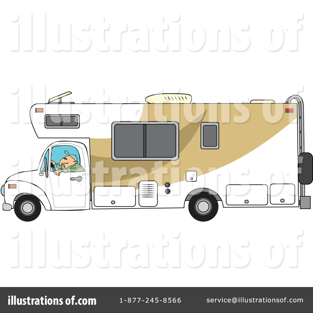 Royalty Rf Camper Clipart Illustration By Dennis Cox Stock