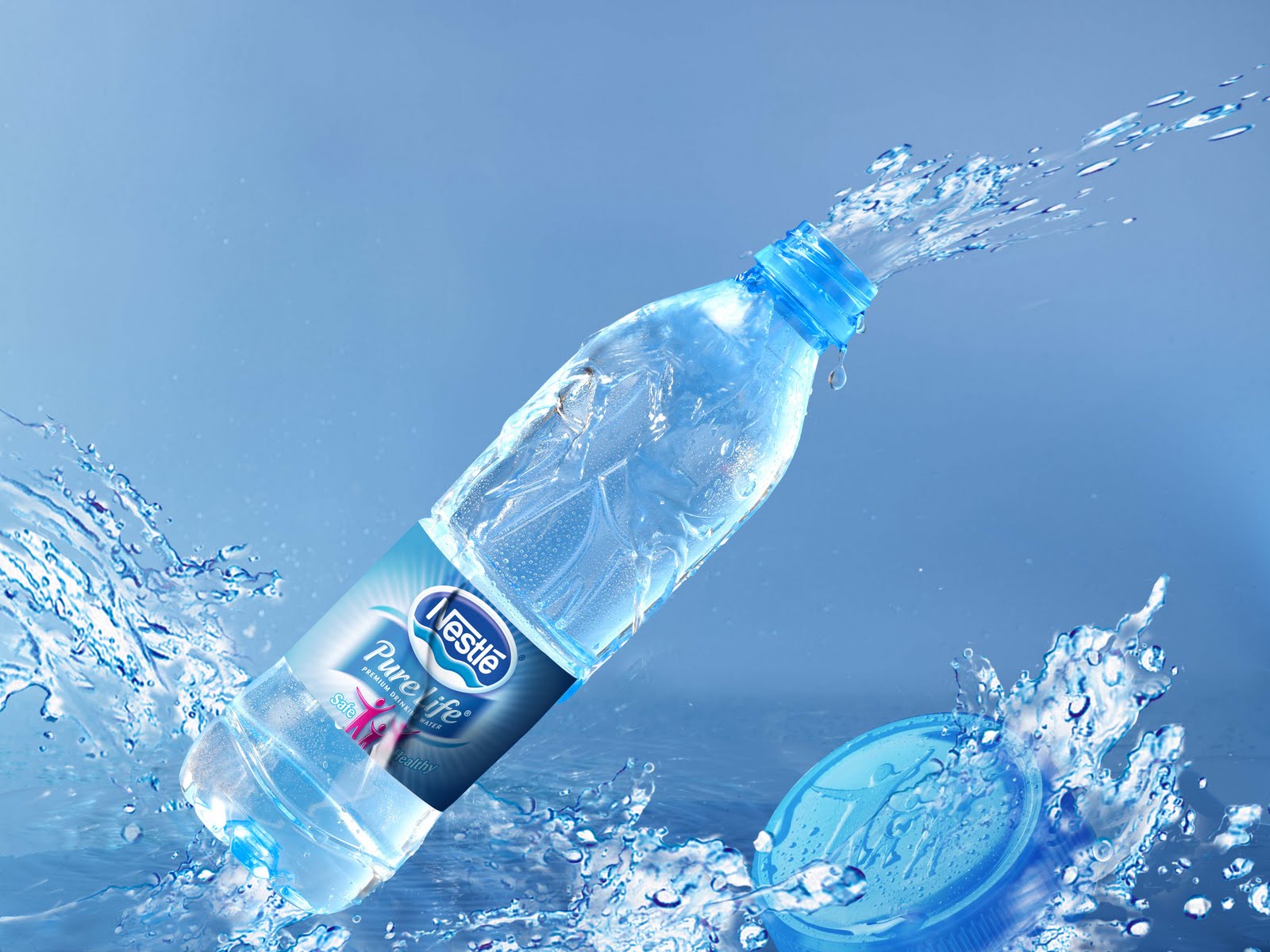 Water Bottle Product Shot HD Wallpaper