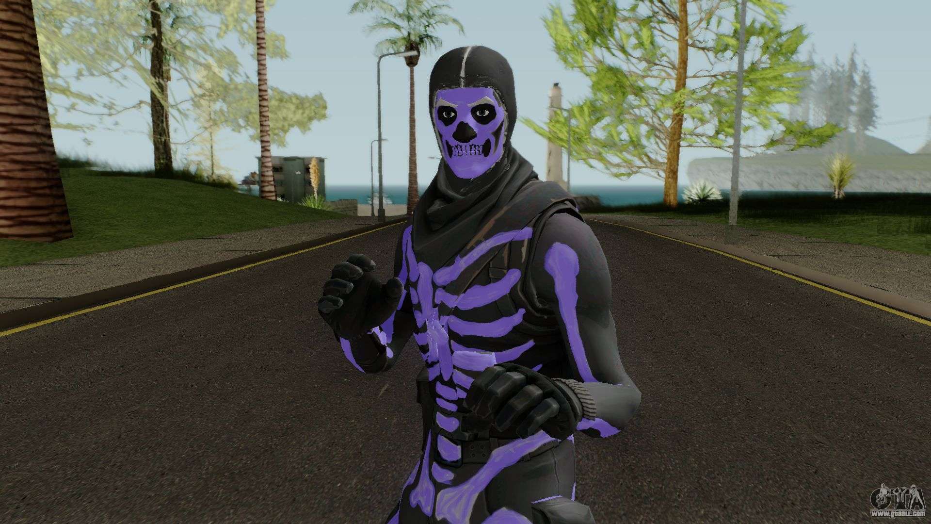 Purple Skull Trooper Fortnite Wallpaper On