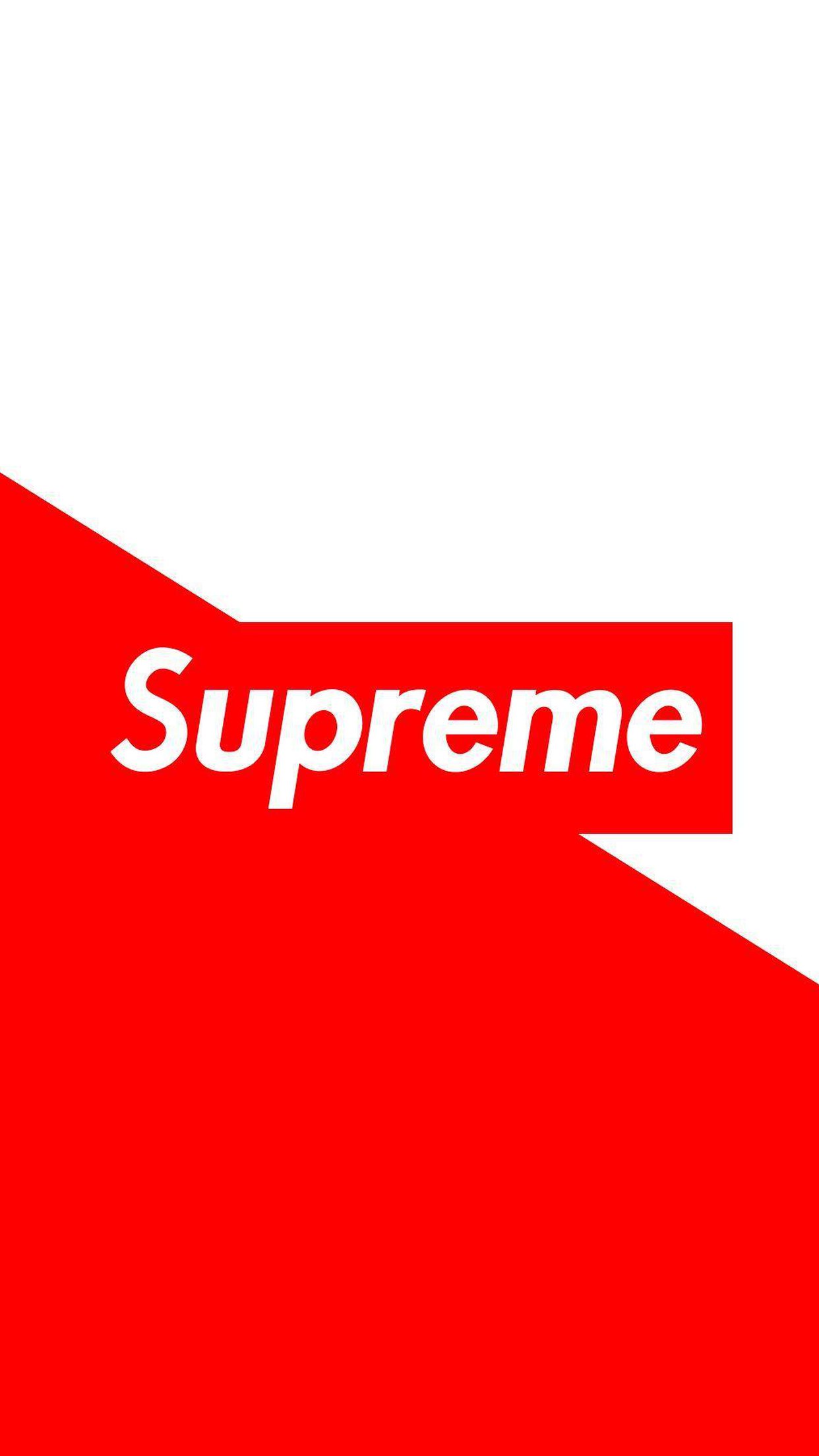 Download Red White Supreme for iPhone 8 Plus iPhone 6s Plus