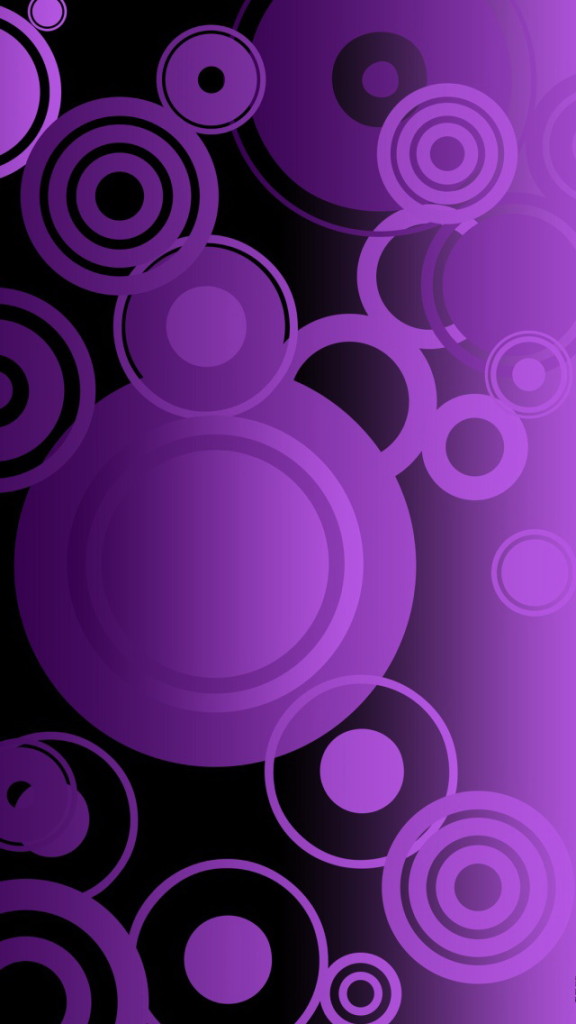 Purple Abstract Circles Wallpaper iPhone