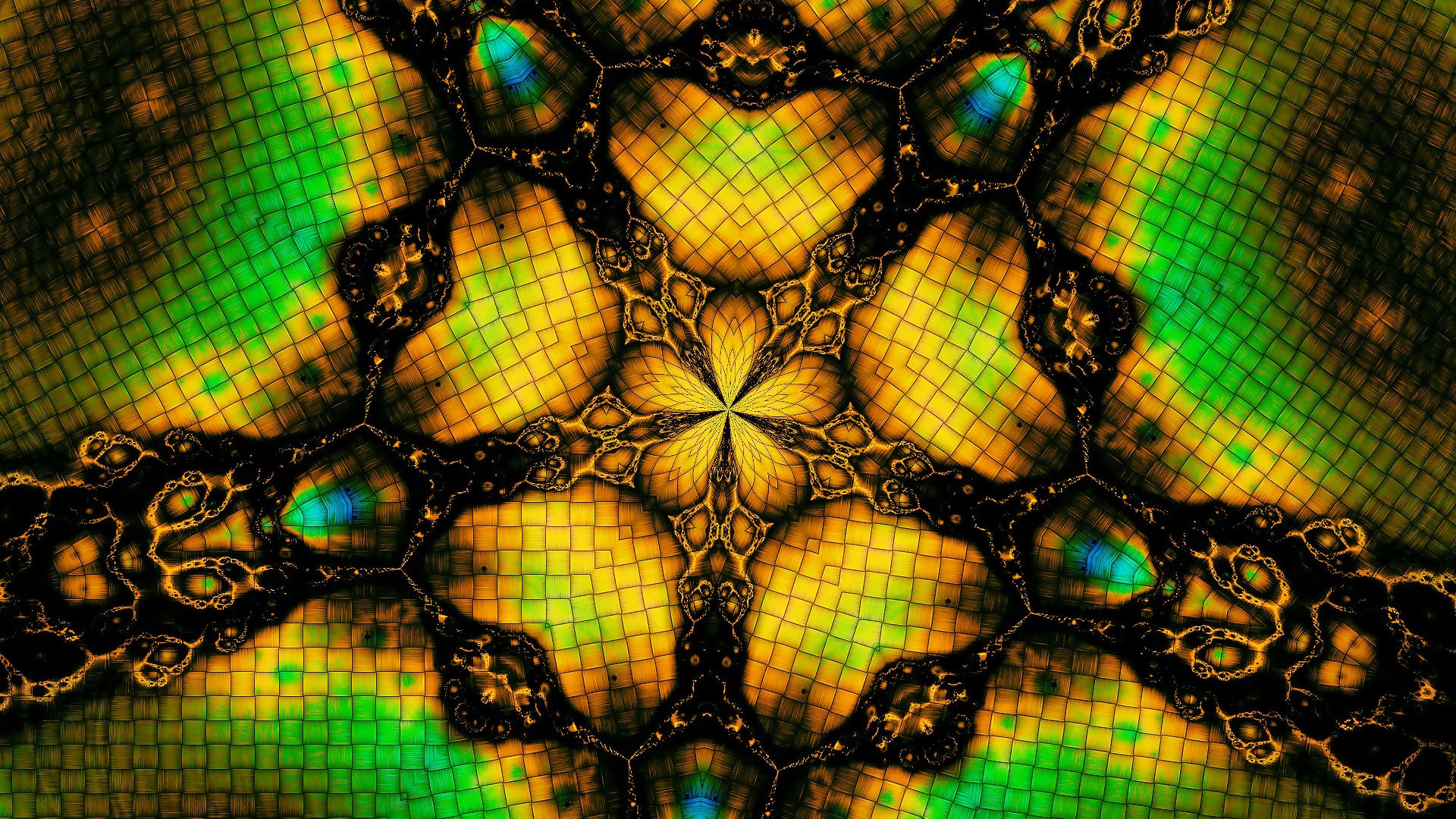 Kaleidoscope Patterns Light Line Full HD 1080p Background