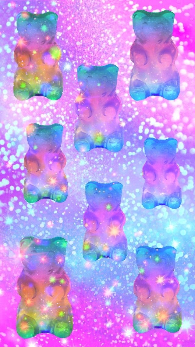 Galaxy Gummy Bears Made By Me Funny Wallpaper Cute