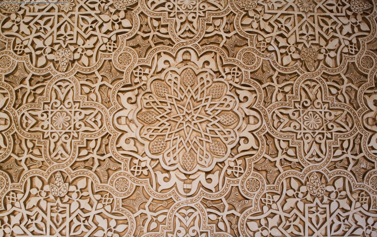Inside Alhambra Wallpaper Stock Photos