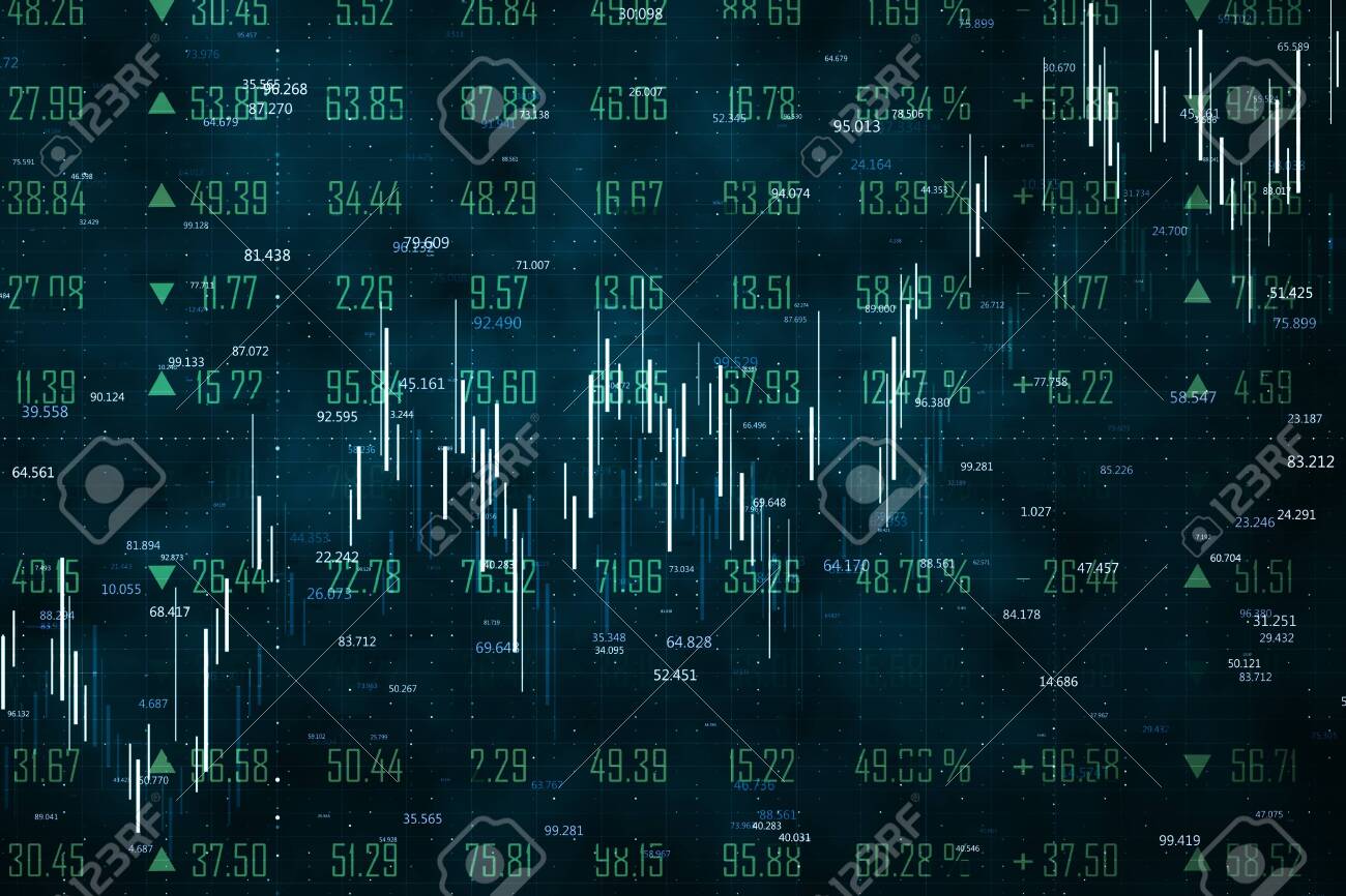 Trade And Stats Concept Creative Forex Chart Wallpaper With Lines