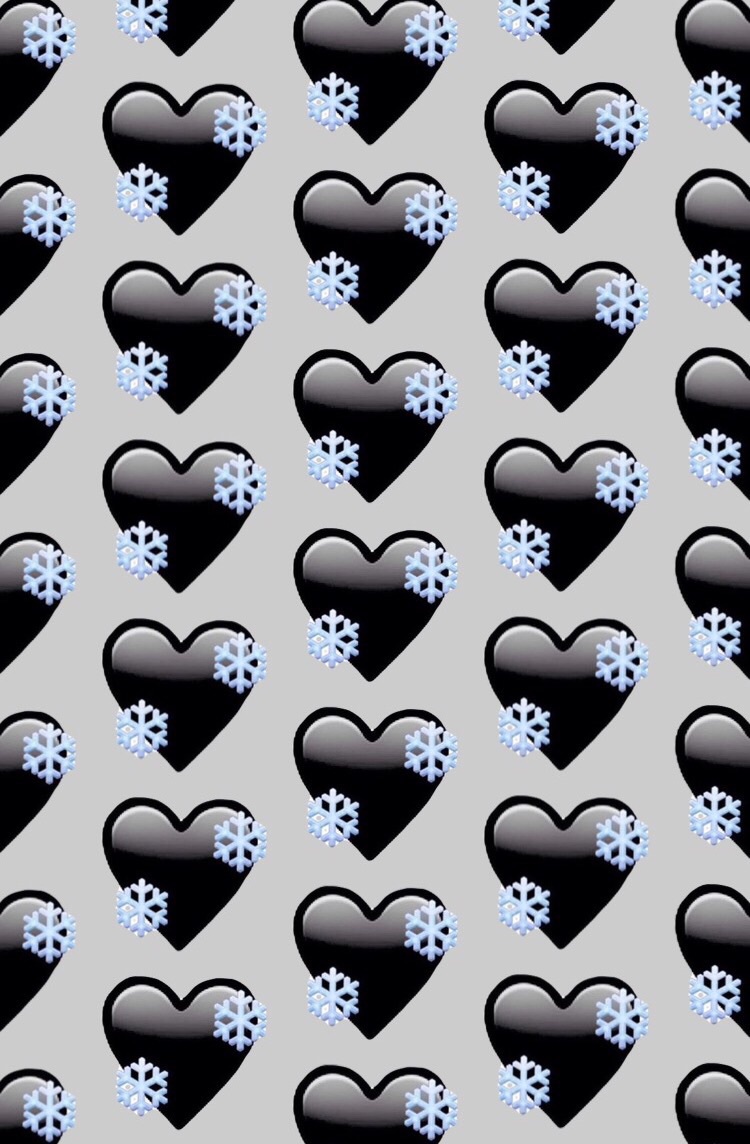 Free download Black Heart Emoji Background on We Heart It [750x1144] for  your Desktop, Mobile & Tablet | Explore 27+ Heart Emoji Wallpapers | Heart  Wallpapers, Heart Backgrounds, Alien Emoji Wallpaper