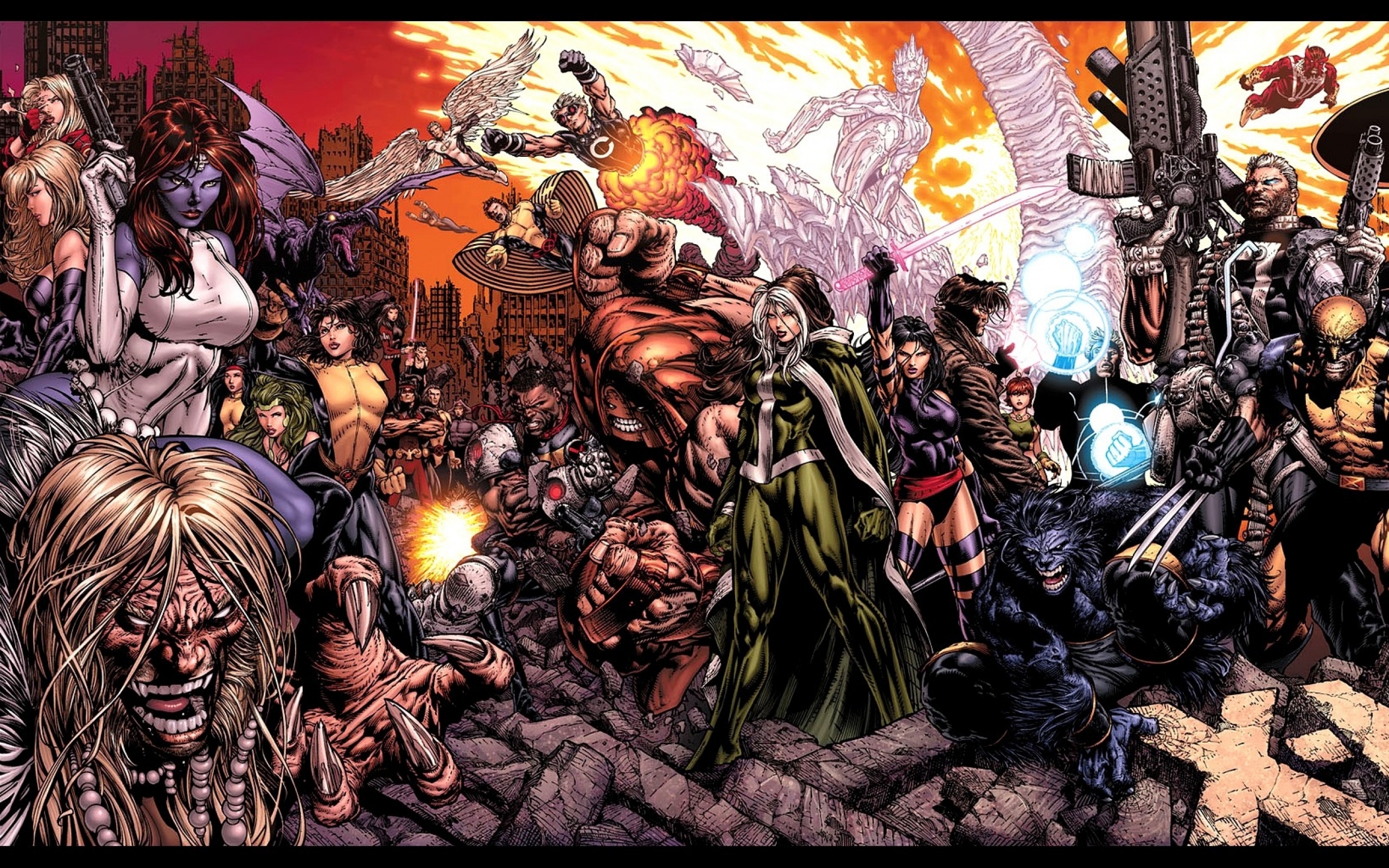 Mystique Mago Rogue Marvel Ics Polaris Bansh Wallpaper HD