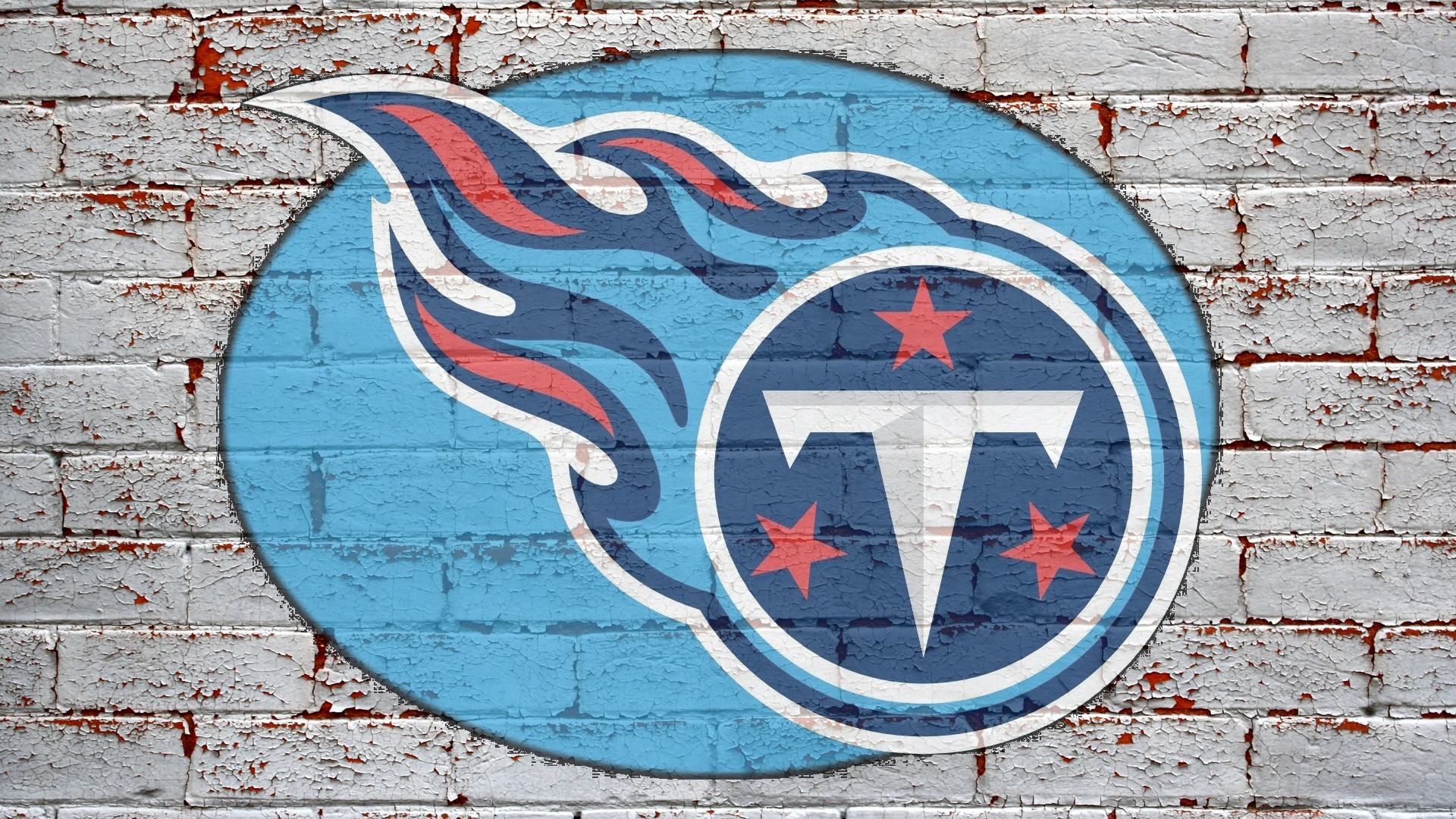 Tennessee Titans Nfl Logo On Grey
