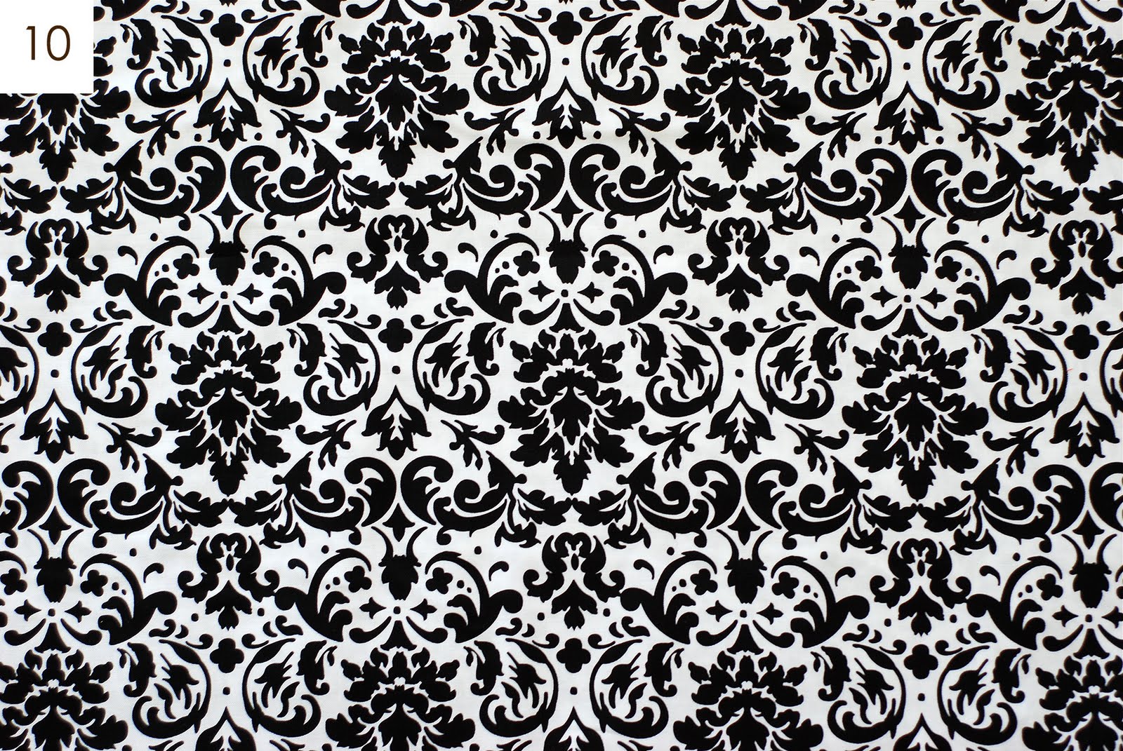 Black And White Damask Wallpaper