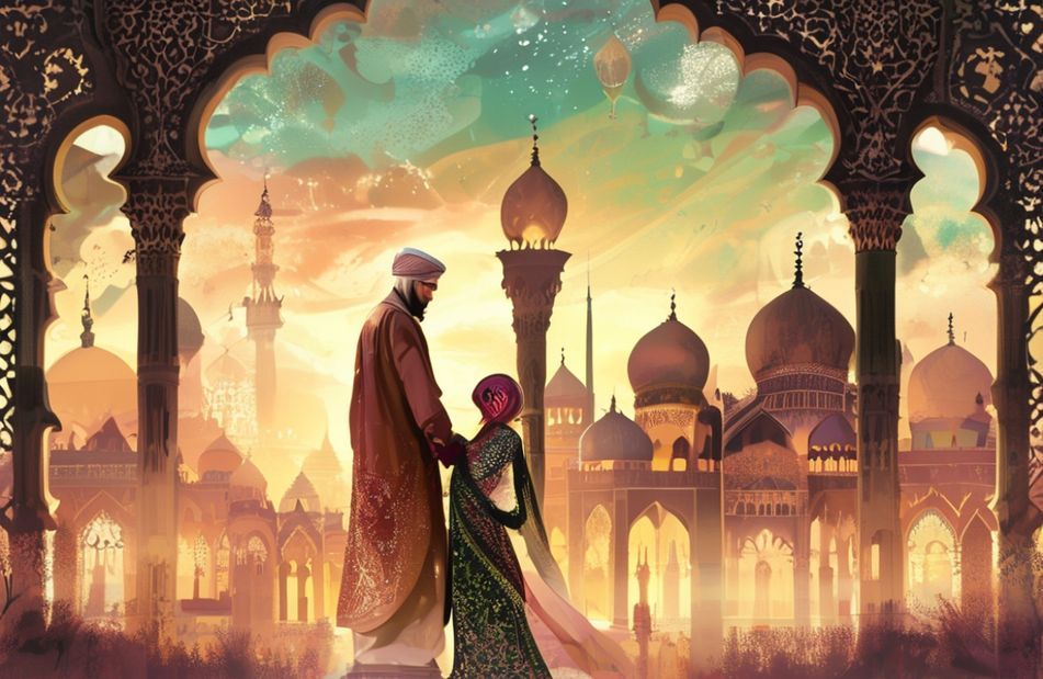Islamic Couple Wallpaper Models