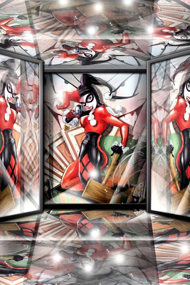 Harley Quinn Cartoons Background For Your iPhone