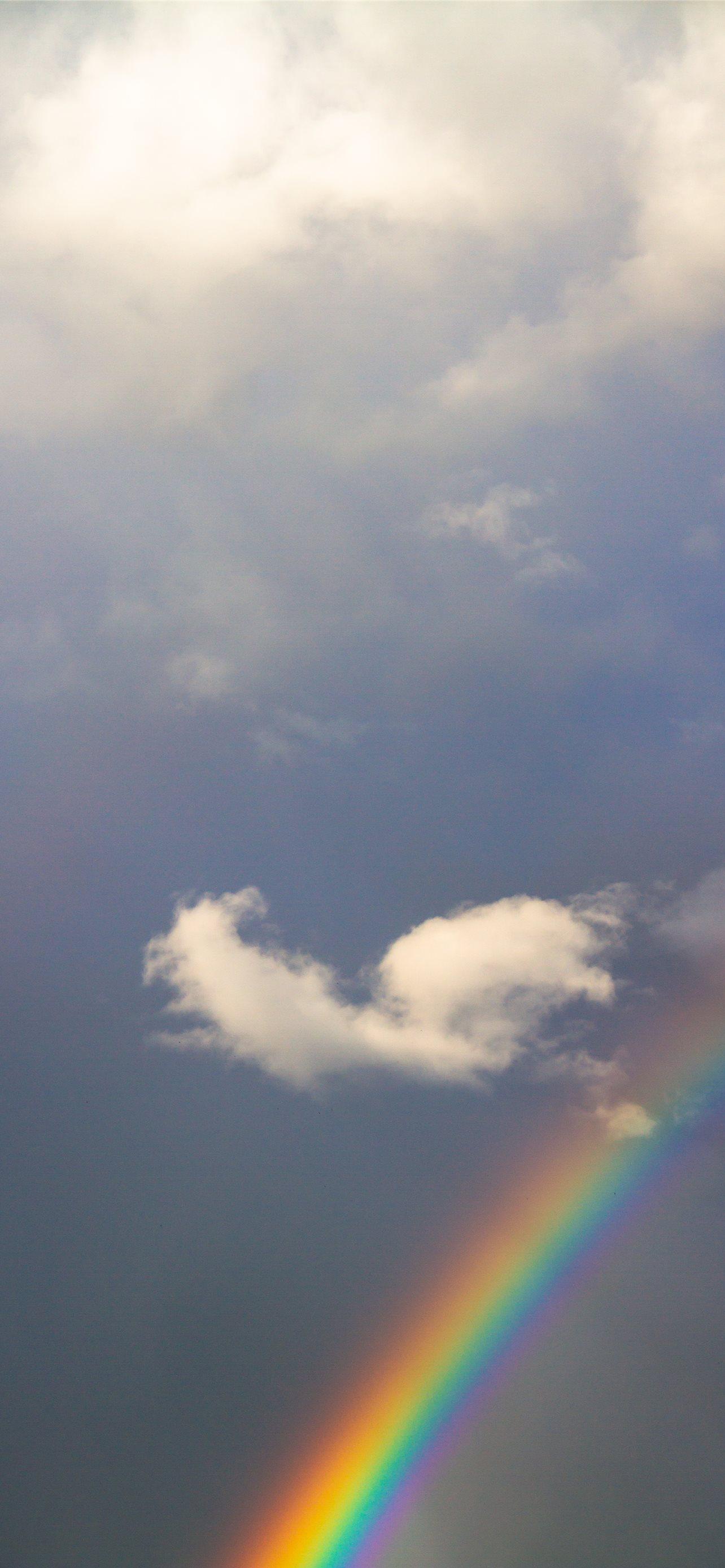 Rainbow And Clouds iPhone Wallpaper
