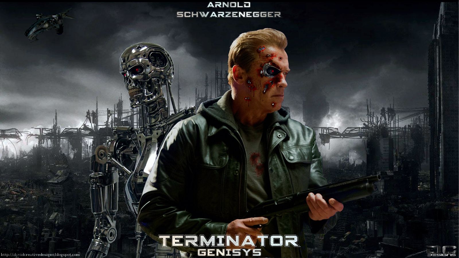 Schwarzenegger As T In Terminator Genisys Live HD Wallpaper