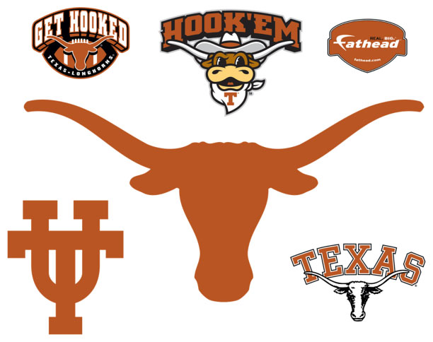 Texas Longhorns Logo Fathead Ncaa Wall Graphic