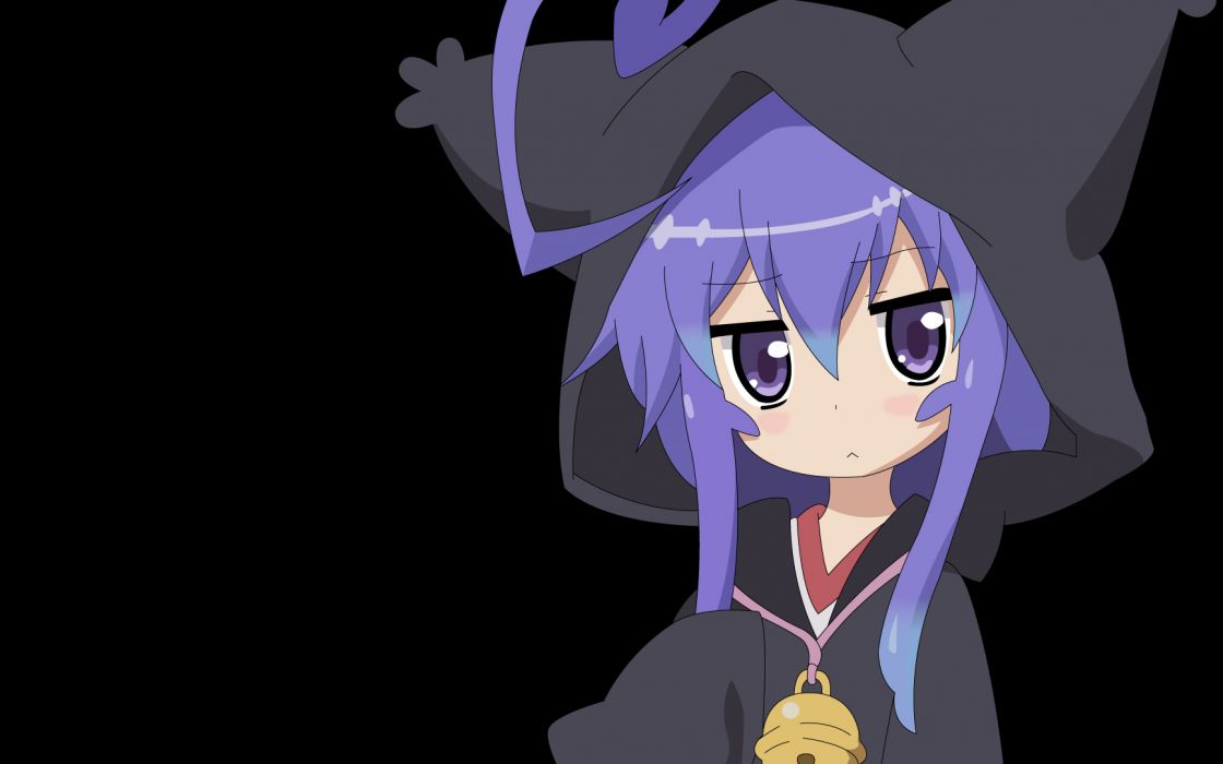 Acchi Kocchi Catgirl Miniwa Tsumiki Purple Eyes Hair Vector