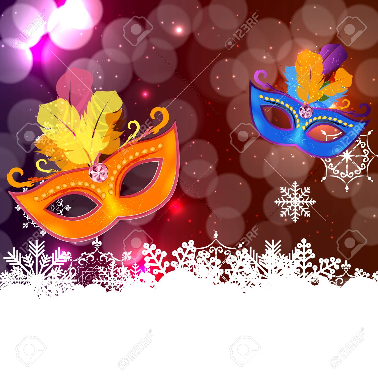 Abstract Beauty Merry Christmas And New Year Party Background