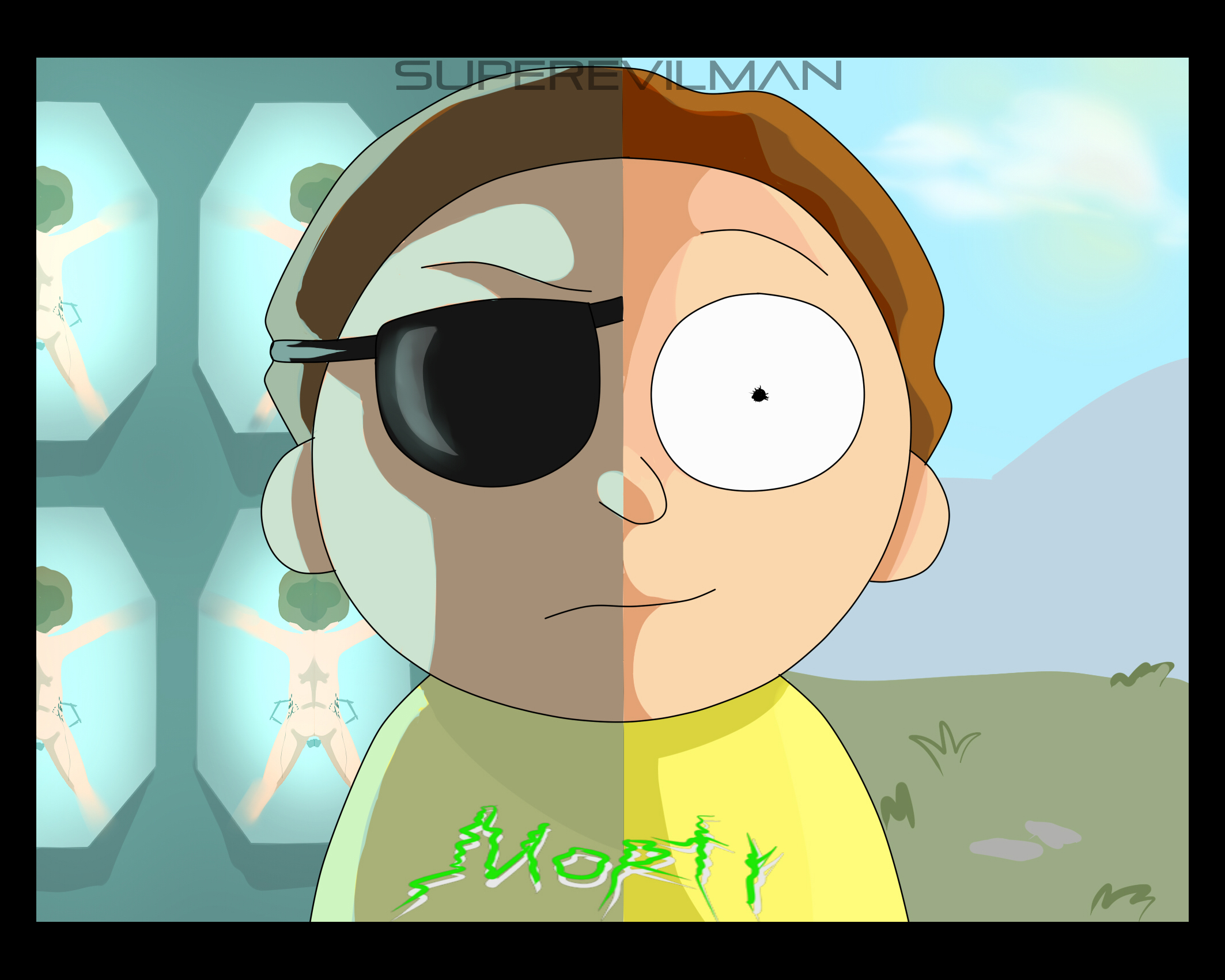 Evil Morty And Good By Superevilman