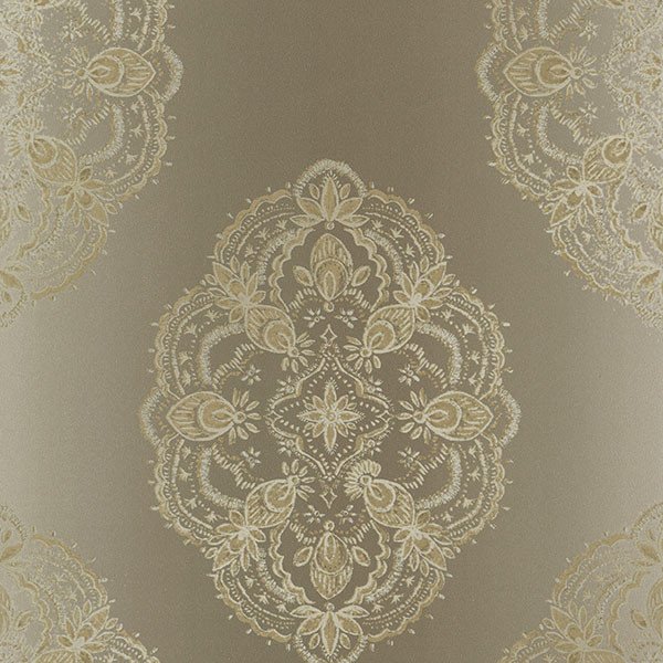 Mirador Taupe Global Medallion Wallpaper From The Alhambra Collection