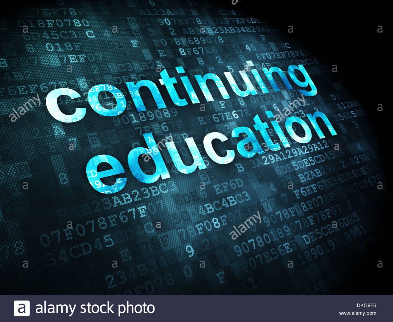 Education Concept Continuing On Digital Background