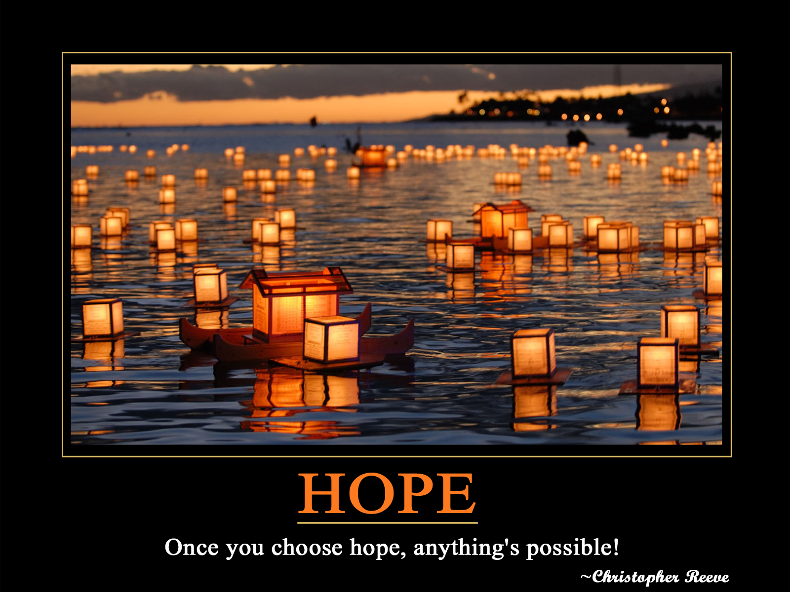 Free download Hope Once You Choose Hope Anythings Possible Christopher  [1600x1200] for your Desktop, Mobile & Tablet | Explore 50+ Positive  Computer Wallpaper | Positive Quotes Wallpaper, Positive Thoughts Wallpaper,  Positive Message Wallpaper