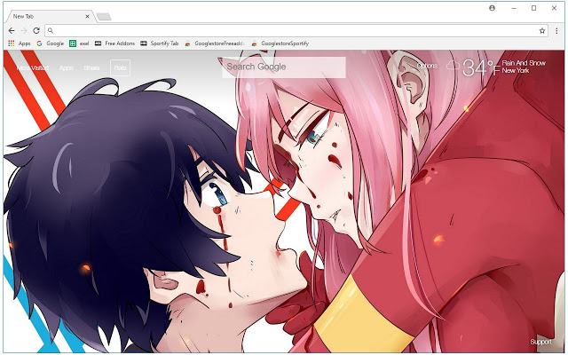 Darling In The Franxx Wallpapers New Tab   Free Addons