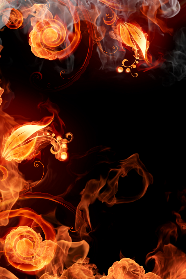 Fire Plants iPhone 4s Wallpaper iPad