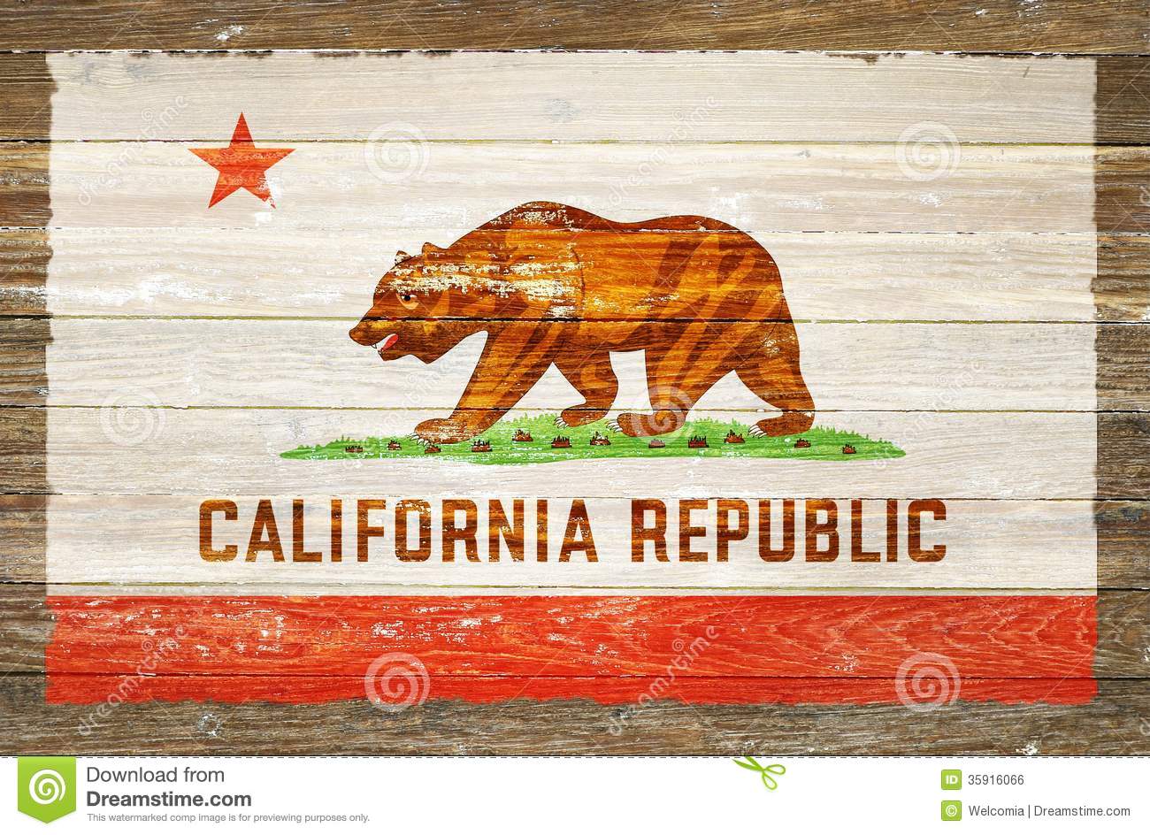 California Republic Wallpaper HD Flag