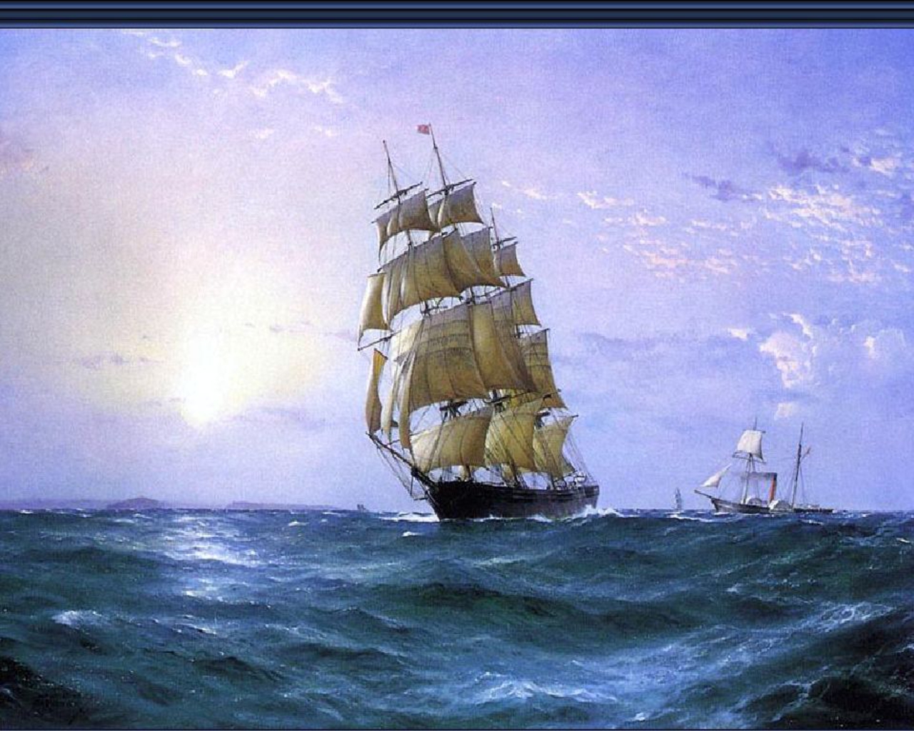 sail ship best widescreen background awesome