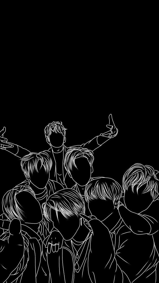 Nct Dream In Black And White Art Drawing Draw On Photos