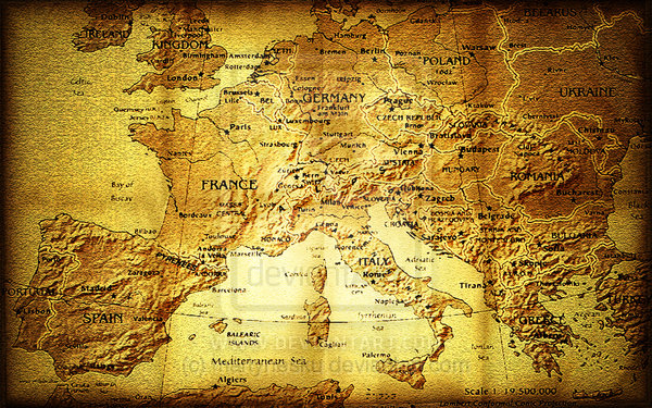 Europe Old Map Wallpaperdeviantart More Like By