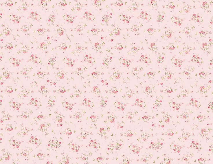 Pink w Roses Shabby Chic Dollhouse Wallpaper use printers landscape