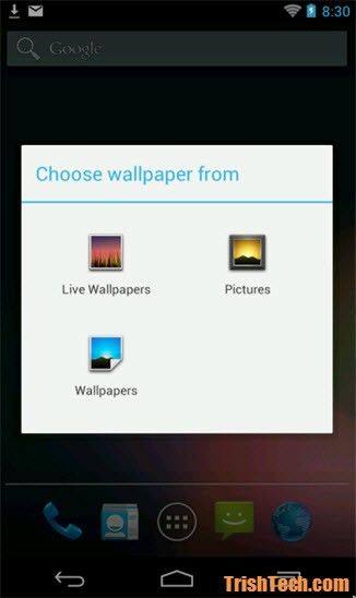 Set Android Wallpaper By Opening a Picture
