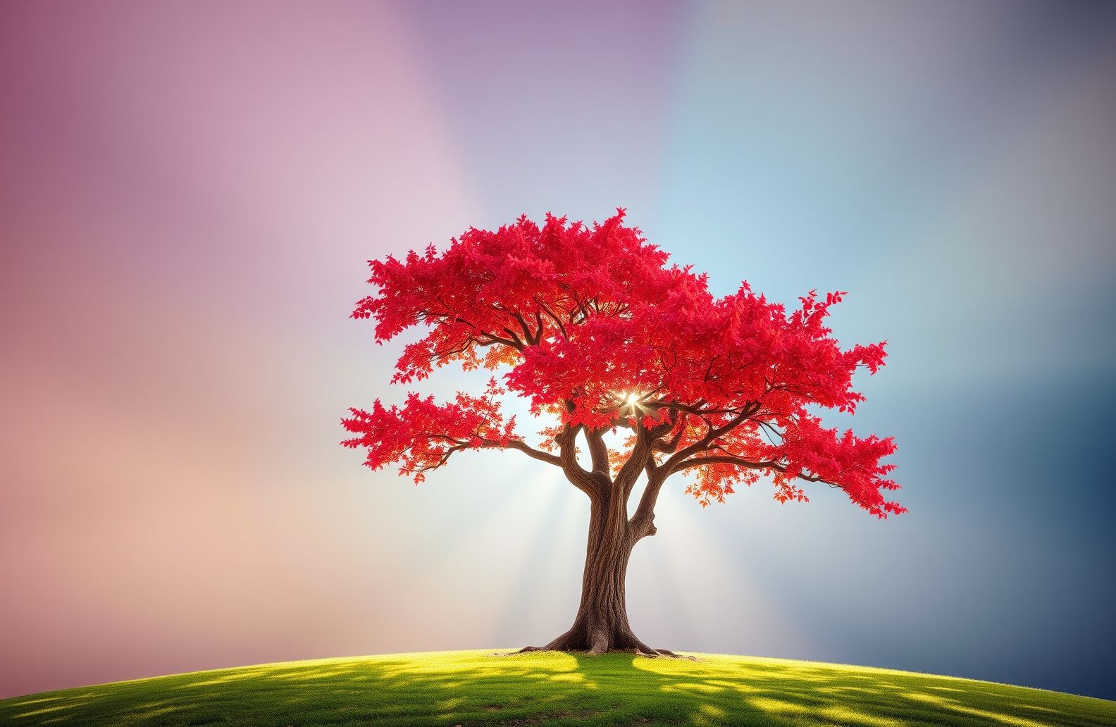Red Tree Wallpaper
