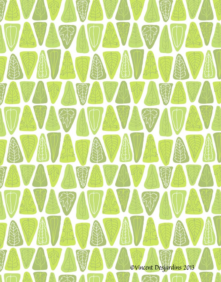My Mid Century Modern Inspired Leaf Pattern Is Now Available For Sale