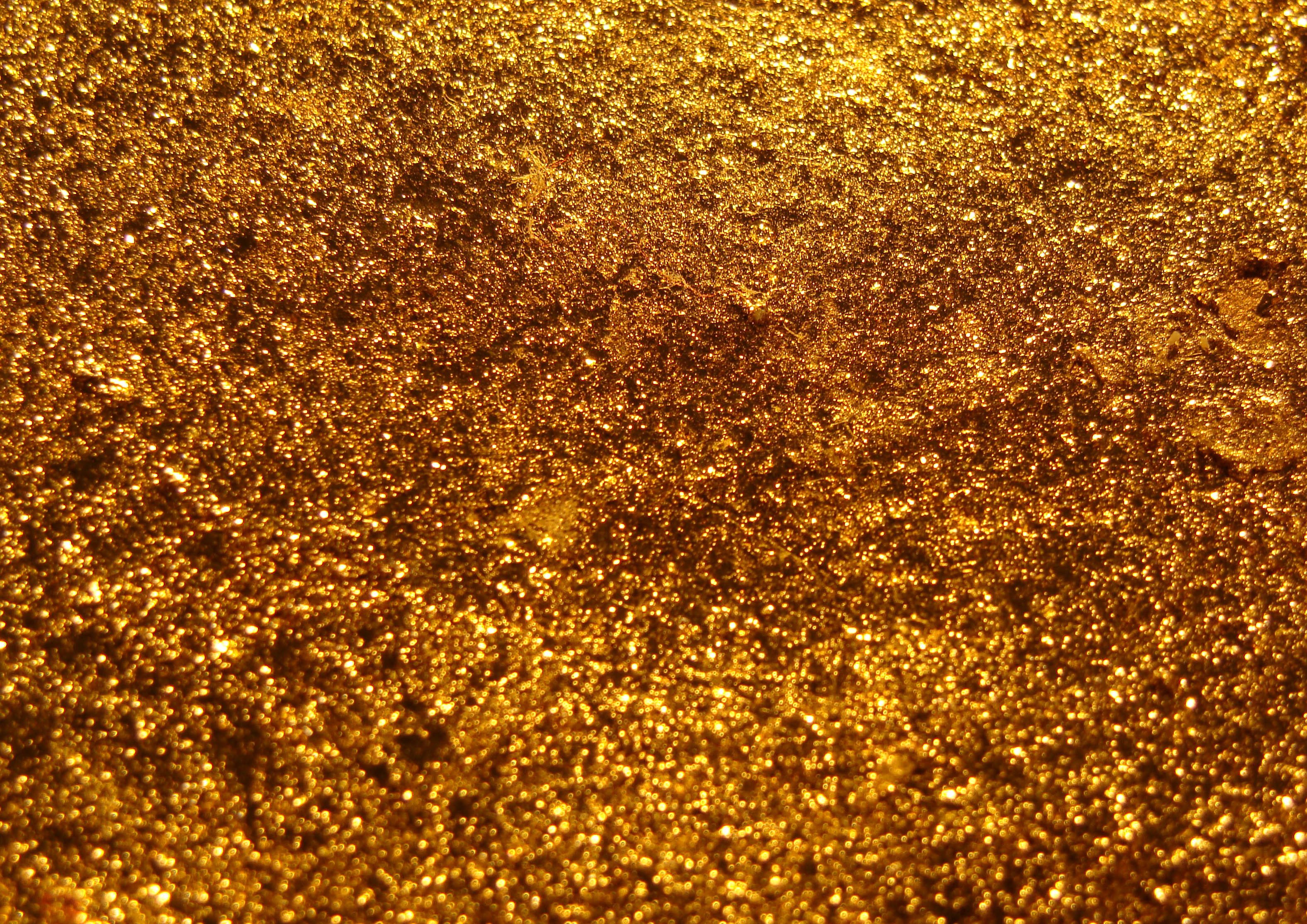 Gold glitter glow metal wealth wallpaper